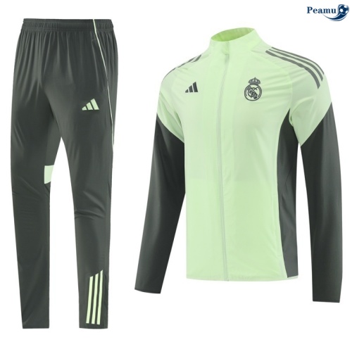 Windrunner Fato de Treino Real Madrid Verde 2025-2026 Peamu 724