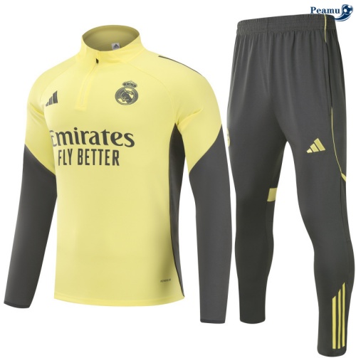 Fato de Treino Real Madrid amarelo/Azul-marinho 2025-2026 Peamu 742