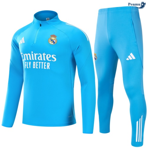 Fato de Treino Real Madrid azul/Branco 2025-2026 Peamu 744