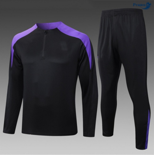 Fato de Treino Barcelona Criancas preto/Violeta 2025-2026 Peamu 921