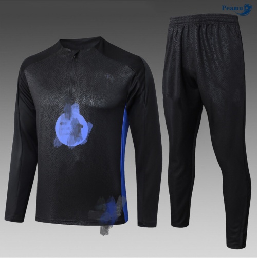 Fato de Treino Barcelona Criancas preto/azul 2025-2026 Peamu 922