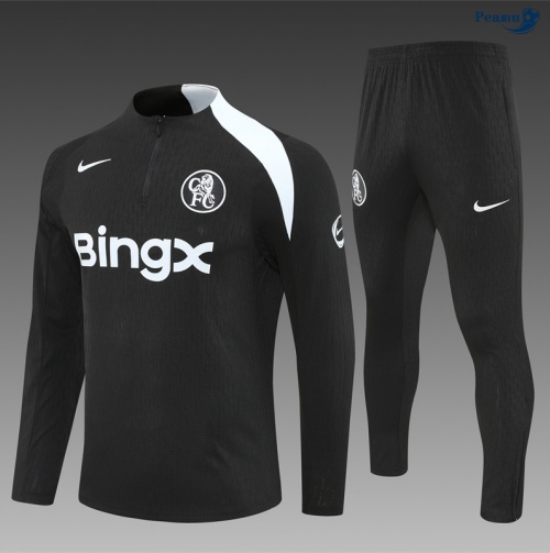 Fato de Treino Chelsea player Criancas preto/Branco 2025-2026 Peamu 954