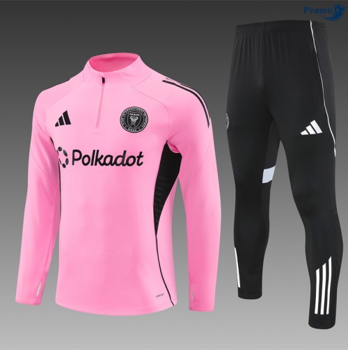 Fato de Treino Inter Miami Criancas rosa/preto/Branco 2025-2026 Peamu 972