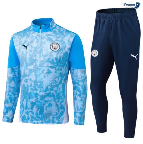 Fato de Treino Manchester City Criancas azul/Branco 2025-2026 Peamu 991