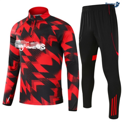 Fato de Treino Manchester United Criancas vermelho/preto 2025-2026 Peamu 994