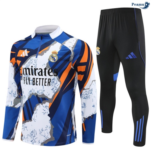 Fato de Treino Real Madrid Criancas amarelo/azul/preto 2025-2026 Peamu 1083