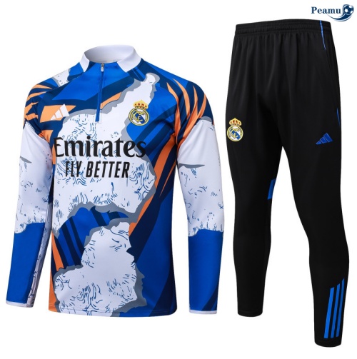 Fato de Treino Real Madrid Criancas preto 2025-2026 Peamu 1092