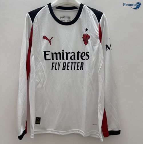 Camisola Futebol AC Milan Alternativa Equipamento Mangas compridas 2025-2026