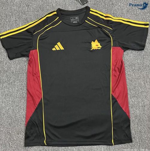 Camisola Futebol AS Roma Equipamento preto 2025-2026