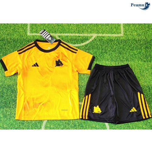 Camisola Futebol AS Roma Crianças Alternativa Equipamento 2025-2026