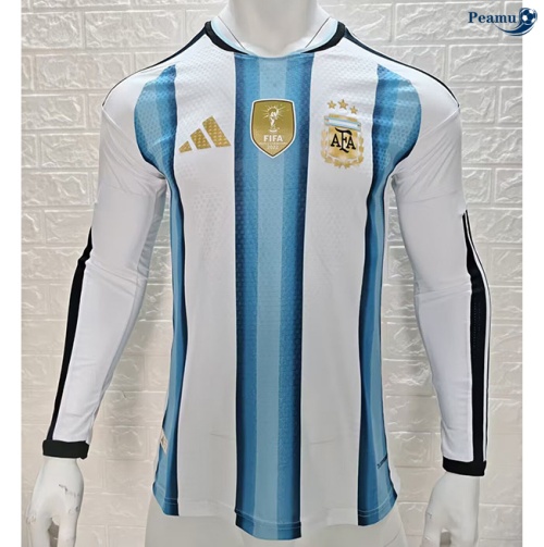 Camisola Futebol Argentina Player Principal Equipamento Mangas compridas 2026-2027