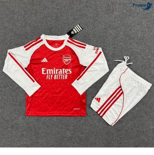 Camisola Futebol Arsenal Crianças Principal Equipamento Mangas compridas 2025-2026