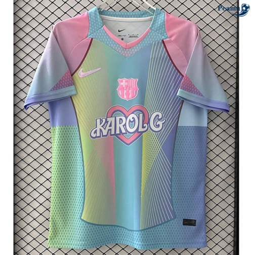 Camisola Futebol Barcelona Equipamento Karolg Azul 2025-2026