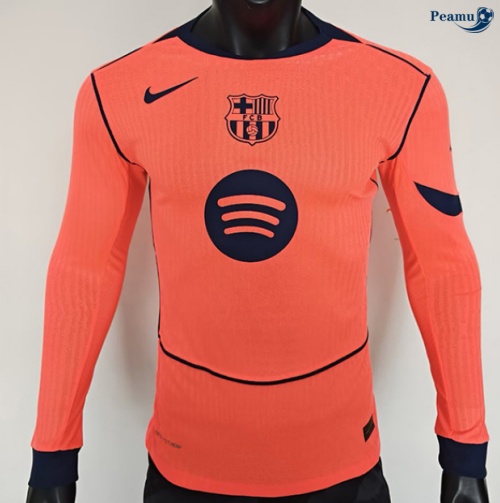 Camisola Futebol Barcelona Player Terceiro Equipamento Mangas compridas 2025-2026