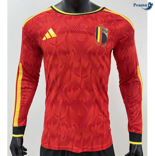 Camisola Futebol Bélgica Player Principal Equipamento Mangas compridas 2025-2026