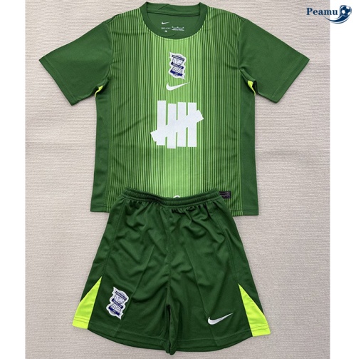 Camisola Futebol Birmingham City Crianças Equipamento Goleiro Verde 2025-2026