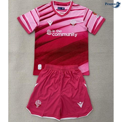 Camisola Futebol Bolton Wanderers Crianças Terceiro Equipamento 2025-2026