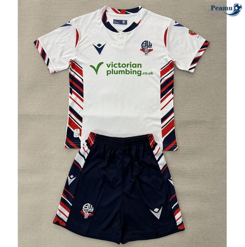 Camisola Futebol Bolton Wanderers Crianças Principal Equipamento 2025-2026