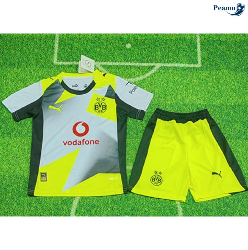 Camisola Futebol Borussia Dortmund Crianças Alternativa Equipamento 2025-2026