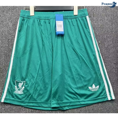 Camisola Futebol Liverpool Calcoes Equipamento Verde 2025-2026