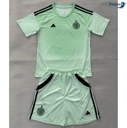 Camisola Futebol Celtic Crianças Equipamento Goleiro Verde 2025-2026