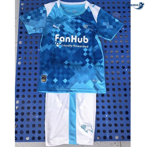 Camisola Futebol Derby County Crianças Terceiro Equipamento 2025-2026