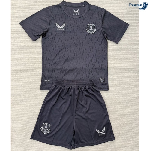 Camisola Futebol Everton Crianças Equipamento Goleiro Gris 2025-2026