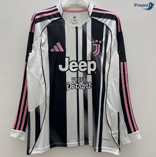 Camisola Futebol Juventus Principal Equipamento Mangas compridas 2025-2026