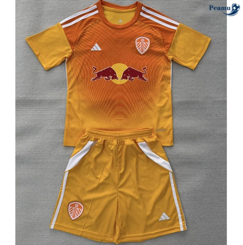 Camisola Futebol Leeds United Crianças Equipamento Goleiro Naranja 2025-2026