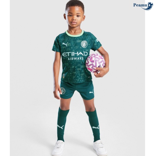Camisola Futebol Manchester City Quatro Equipamento Crianças 2025-2026