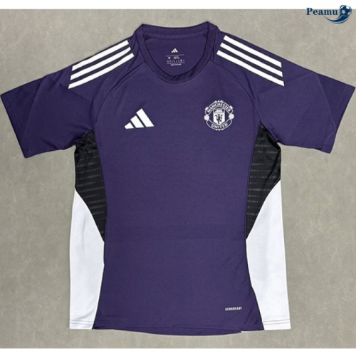 Camisola Futebol Manchester United Equipamento Training Púrpura 2025-2026