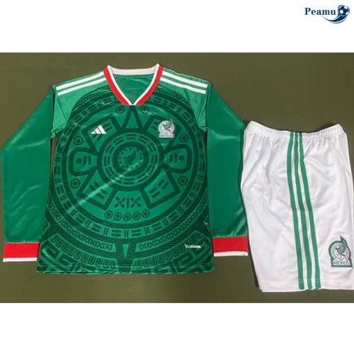 Camisola Futebol México Crianças Principal Equipamento Mangas compridas 2025-2026