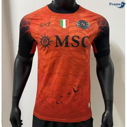 Camisola Futebol Naples Player Equipamento Halloween Laranja 2025-2026
