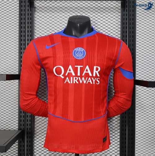 Camisola Futebol PSG Player Terceiro Equipamento Mangas compridas 2025-2026