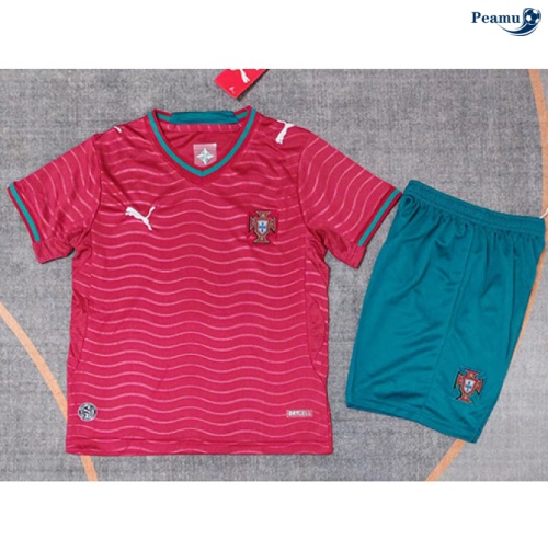 Camisola Futebol Portugal Crianças Principal Equipamento 2026-2027