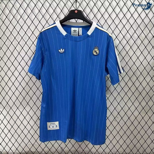Camisola Futebol Real Madrid retro Equipamento Azul 2025-2026