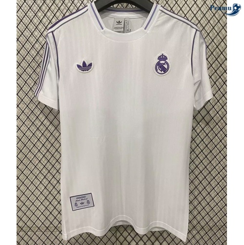 Camisola Futebol Real Madrid retro Equipamento Blanco 2025-2026