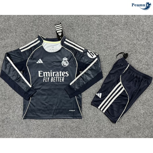 Camisola Futebol Real Madrid Crianças Alternativa Equipamento Mangas compridas 2025-2026
