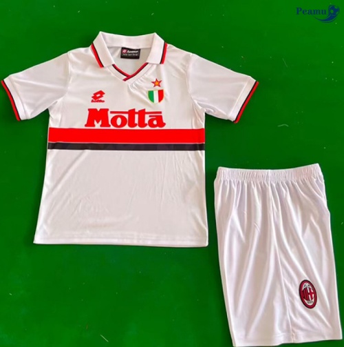 Camisola Futebol Retrô AC Milan Crianças Alternativa Equipamento 1993-94