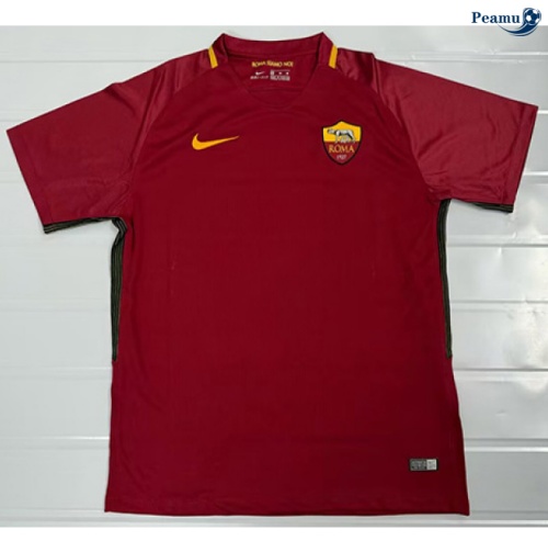 Camisola Futebol Retrô AS Roma Principal Equipamento 2017-18