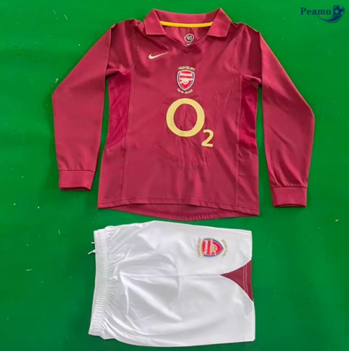 Camisola Futebol Retrô Arsenal Crianças Principal Equipamento Mangas compridas 2005-06
