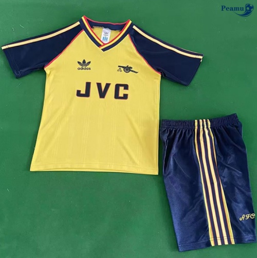 Camisola Futebol Retrô Arsenal Crianças Alternativa Equipamento 1988-89