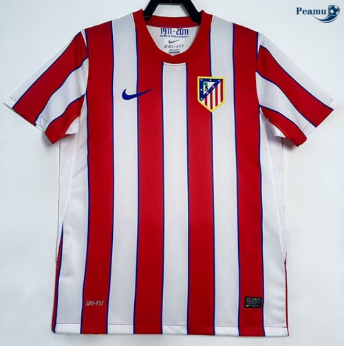Camisola Futebol Retrô Atletico Madrid Principal Equipamento 2011-12