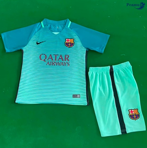 Camisola Futebol Retrô Barcelona Crianças Terceiro Equipamento 2016-17