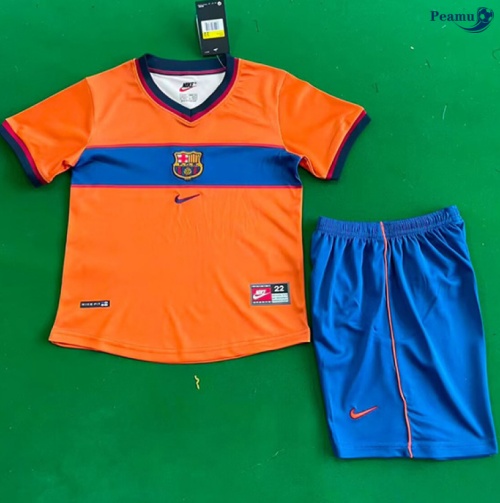 Camisola Futebol Retrô Barcelona Crianças Terceiro Equipamento 1998-99