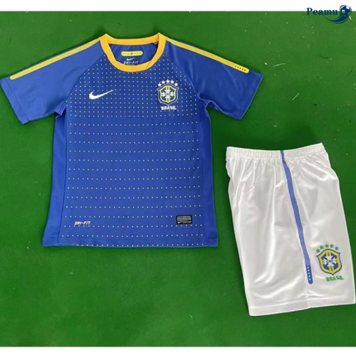Camisola Futebol Retrô Brasil Crianças Alternativa Equipamento 2010