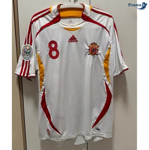 Camisola Futebol Retrô Espanha Alternativa Equipamento 2006