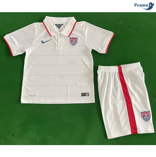 Camisola Futebol Retrô Estados Unidos Crianças Principal Equipamento 2014