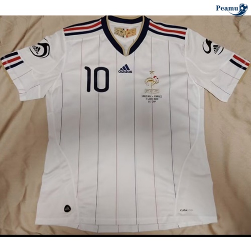 Camisola Futebol Retrô França Alternativa Equipamento 2010