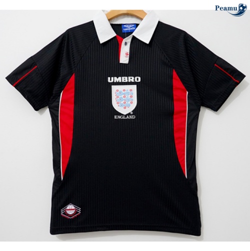 Camisola Futebol Retrô Inglaterra Terceiro Equipamento Negro 1998
